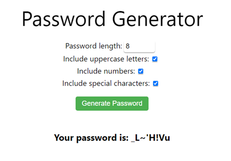 Strong-Password-Generator